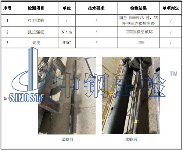 鉆桿檢測(cè)項(xiàng)目結(jié)果