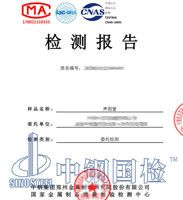聲測(cè)管渦流檢測(cè)報(bào)告