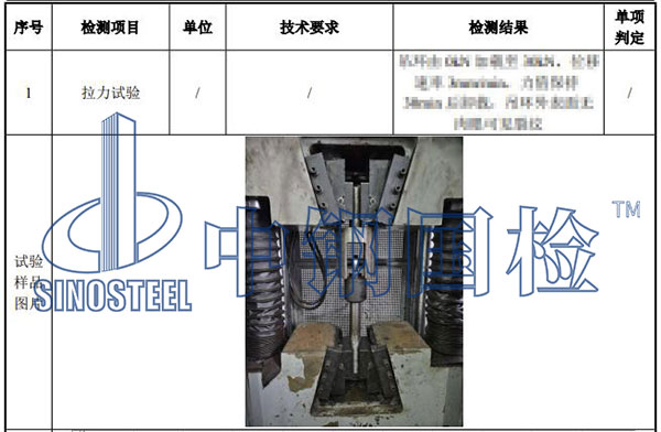 吊環(huán)檢測項目結(jié)果